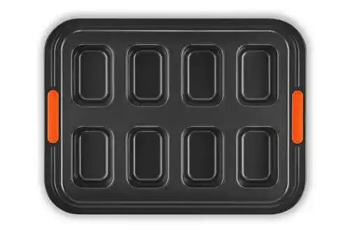 Brötchen-Backform LE CREUSET 8er Mini Kastenform, Karbonstahl