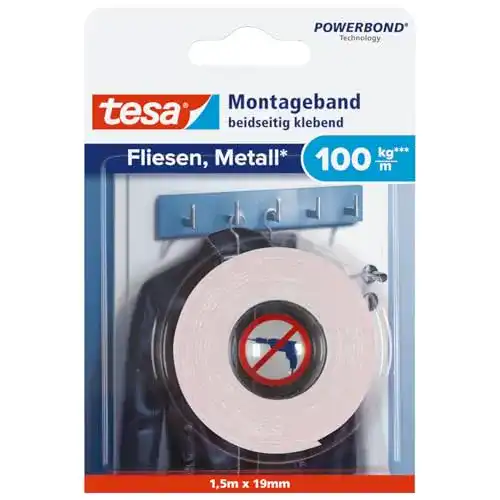 Tesa Powerbond tesa Montageband für Fliesen & Metall