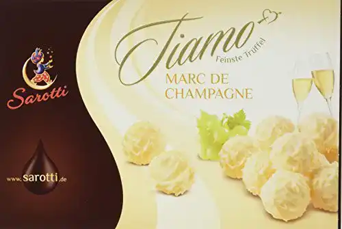 Sarotti-Schokolade Sarotti Tiamo Trüffel Marc de Champagner, 5er