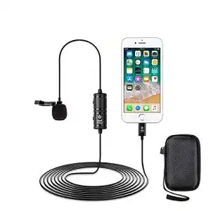 iPhone-Mikrofon Yichuang Lavalier Mikrofon mit Windschutz