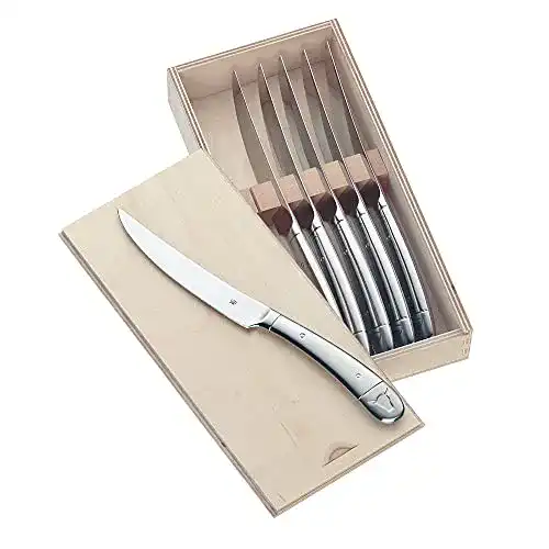 Steakmesser WMF Set 6-teilig, Pizzamesser, Cromargan Edelstahl