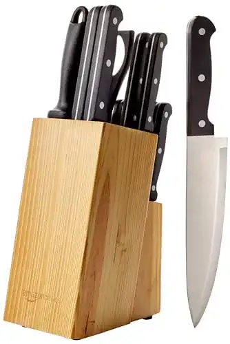 Messerset Amazon Basics Messerblock, 14-teiliges Set