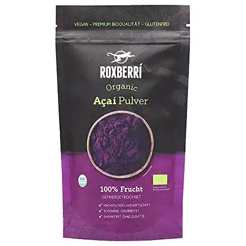 Acai-Pulver ROXBERRI ® Organic Acai Pulver 100g, glutenfrei