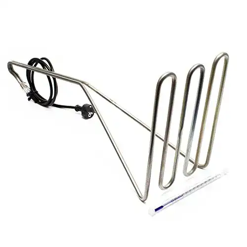 Tauchsieder Wiltec Speidel Edelstahl Flächen mit Thermometer