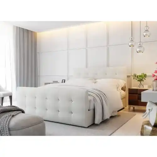 Bett 180×200 PM PAMIR-Möbel Bett Designer mit Bettkasten Cleo