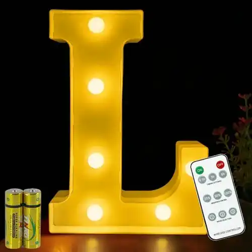 Leuchtbuchstaben HONPHIER Buchstaben Lichter ® LED