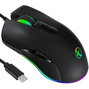 USB-C-Maus IULONEE Gaming Maus USB Typ C RGB
