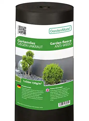 Unkrautvlies 150g GardenMate 50m² wasserdurchlässig