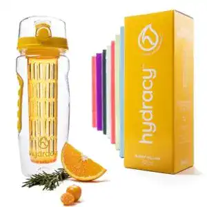 Trinkflasche mit Fruchteinsatz Hydracy Trinkflasche 1L – Sport