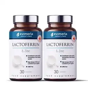 Lactoferrin Evimeria Pure 200 mg und Zink, Doppelpack