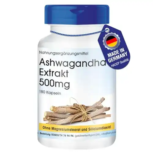 Ashwagandha Fair & Pure Kapseln Extrakt 500mg – 180 Kapseln