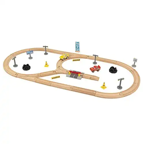 Autorennbahn KidKraft 17213 Disney Pixar Cars 3 Set aus Holz
