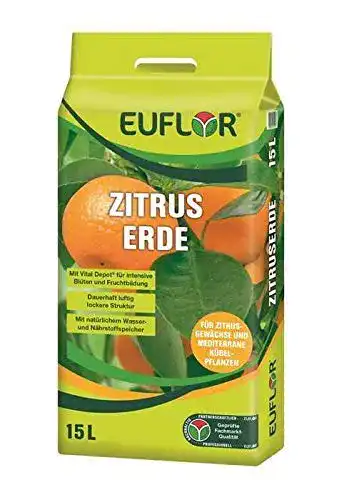 Zitruserde Euflor 15 Liter Tragebeutel