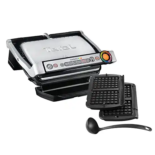 Tefal-Waffeleisen Tefal GC716D Kontaktgrill, Kunststoff, Schwarz