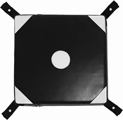 Wandschlagpolster BAY Wall Catcher 34 x 34 cm weiß schwarz