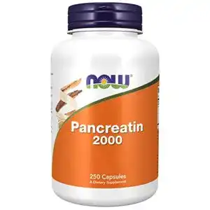 Kreon NOW Foods, Pancreatin 2000, 200 mg, 250 Kapseln, Laborgeprüft