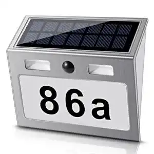 Solar-Hausnummer ECCHTPOOWER Solar mit 7 LEDs, ECHTPower