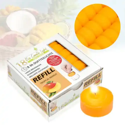 Duft-Teelichter Smart Planet Candelo 18er Set Eco Refill Duftkerzen