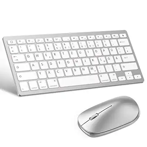 iPad-Tastatur OMOTON deutsche Bluetooth Tastatur Maus Set