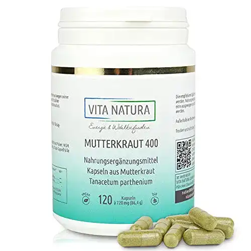 Die beste Mutterkraut VITA NATURA Energie & Wohlbefinden, 120 Stück 2026 Test Bestseller Mutterkraut VITA NATURA Energie & Wohlbefinden, 120 Stück
