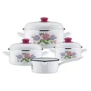 GSW-Töpfe GSW 189989 Kochtopf-Set Hortensie 7-tlg