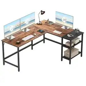 Eckschreibtisch CubiCubi L-förmig, Industrial Office, platzsparend