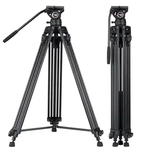 Videostativ Cayer Heavy Duty Video Stativ, 64 Zoll, Mittelspreizer
