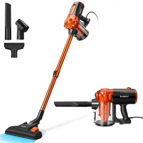 Leichter Staubsauger iwoly V600 Staubsauger schnurgebunden