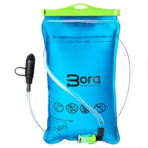 Trinkblase BoraSports 2L mit Beissventil – BPA-frei, antibakteriell