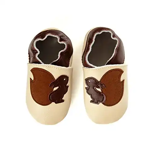 Krabbelschuhe smileBaby Premium Lauflernschuhe, Eichhörnchen