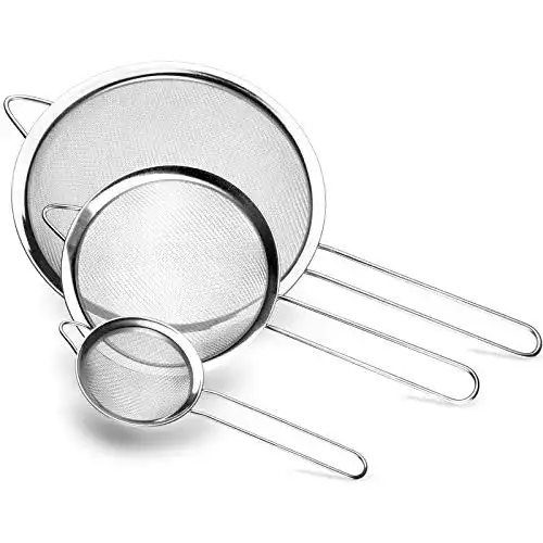 Küchensieb Lavvio, Aufhängbar, Edelstahl, langer Griff