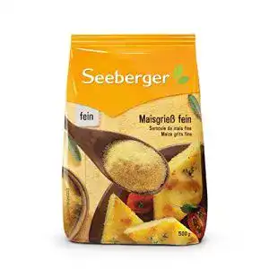 Polenta Seeberger Maisgrieß fein, (9 x 500 g Packung)