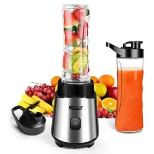 Smoothie-Maker SCIJOY mit 2 BPA-Freien 600ml Tritan Mixbechern