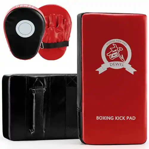Schlagpolster DEWEL PU Leder Set 2 × PU Schlagkissen und 1 Paar