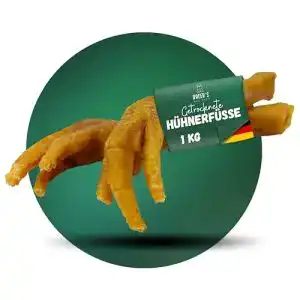 Hühnerfüße TIER HELDEN Getrocknete für Hunde 1 Kg