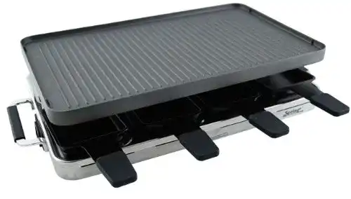 Spring-Raclette Spring Grillplatte, Edelstahl, Silber