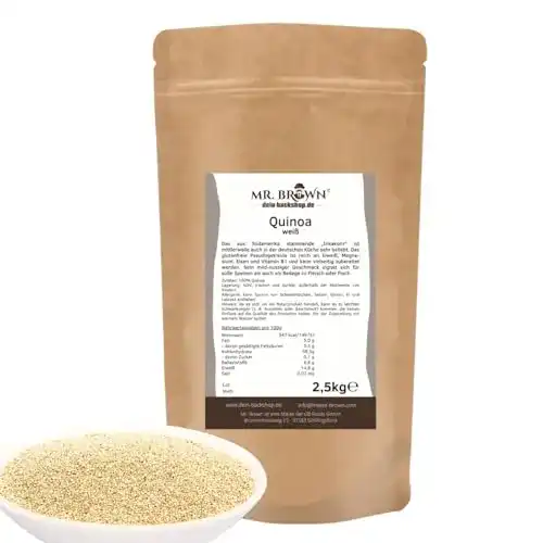 Quinoa MR. BROWN BIO weiß 2,5 KG | BIO 2500g