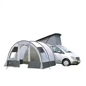 Busvorzelt dwt Buszelt Rodeo II 340×240 cm grau Reisezelt Mobilzelt Tunnelzelt