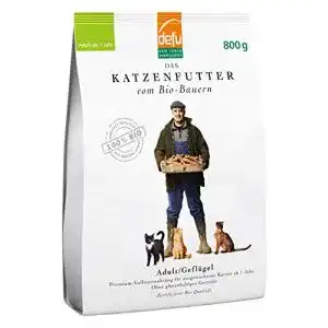 Defu-Katzenfutter defu Trockenfutter Adult, Geflügel, 2 x 800 g