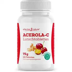 Vitamin-C-Lutschtabletten effective nature, Acerola, 150 Stk.