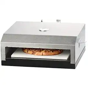 Pizzaofen Gas Rosenstein & Söhne Pizzaaufsatz: mit Steinplatte