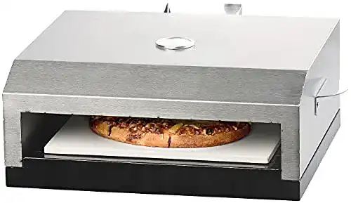 Pizzaofen Gas Rosenstein & Söhne Pizzaaufsatz: mit Steinplatte