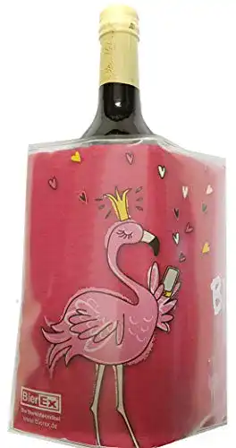 Kühlmanschette BierEx Flaschenkühler Motiv Flamingo