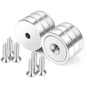 Neodym-Magnet Neosmuk Magnete mit Loch, 50kg stark rund