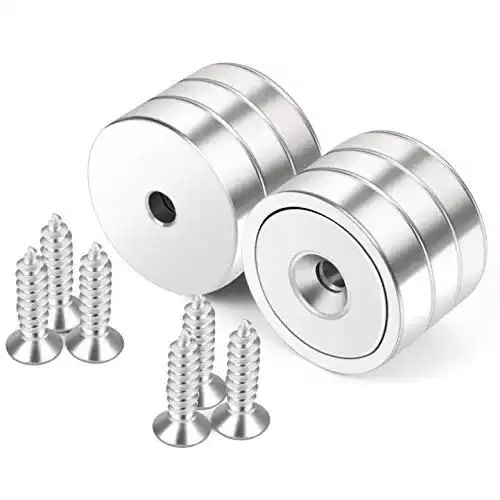 Neodym-Magnet Neosmuk Magnete mit Loch, 50kg stark rund