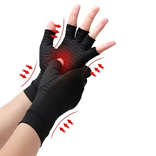 Kompressionshandschuhe Waxden Kupfer, Arthritis Handschuhe