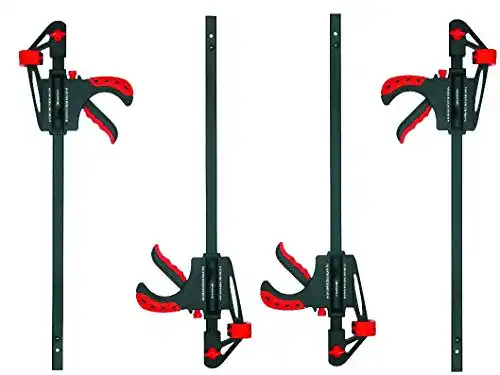 Einhandzwinge Proteco-Werkzeug ® Set 4 Stück Schnellspann