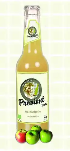 Apfelschorle Proviant 12 Flaschen naturtrüb Berlin a 0,33l