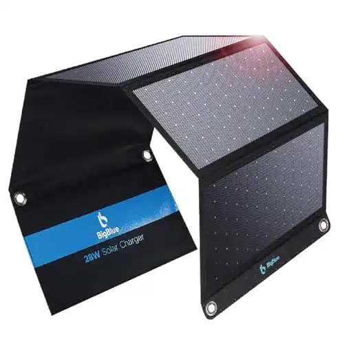 Mobile Solaranlage BigBlue 28W Tragbar mit 3 USB Port