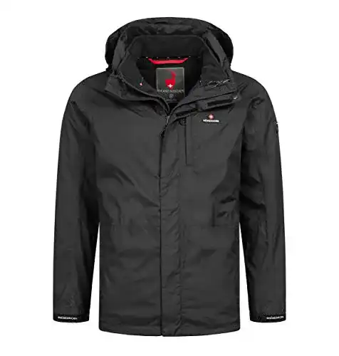 3-in-1-Jacke Herren Höhenhorn Arcalod Pro Herren 3in1 Jacke Schwarz